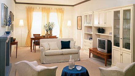 Interiér obývacího pokoje model Pitti
