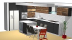 Další ukázka 3D návrhu interiéru kuchyně